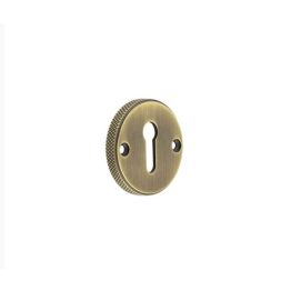 Burlington Westbourne Knurled Standard Keyway Escutcheon Antique Brass - By Frelan Hardware - BUR182AB