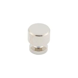 Piccadilly Knurled Cupboard Knobs Polished Nickel - By Frelan Hardware - BUR400PN