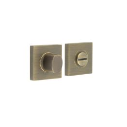 Burlington Turns & Releases Inner 3 Square Plain Rose Antique Brass - By Frelan Hardware - BUR-81AB-150AB
