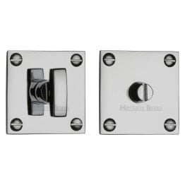 Heritage Brass Square Low profile Thumbturn & Emergency Release Polished Chrome finish