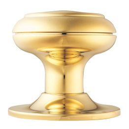 Centre Door Knob - Stainless Brass