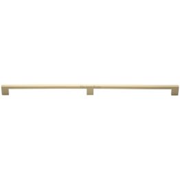 Heritage Brass Cabinet Pull Metro Design 480mm CTC Satin Brass Finish