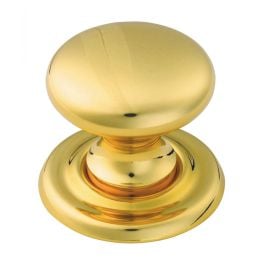 Victorian Knob 25mm - Polished Brass