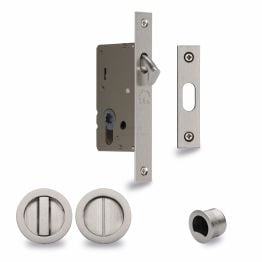SLD Lock C/W RD Privacy Turns Satin Nickel