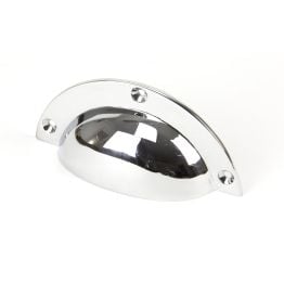 Polished Chrome 4" Plain Drawer Pull