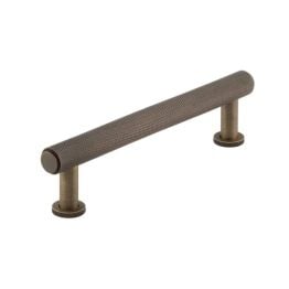 Burlington Piccadilly Knurled Cabinet Handles 128mm Antique Brass - By Frelan Hardware - BUR411AB