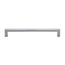 Heritage Brass Cabinet Pull City Design 192mm CTC Satin Chrome Finish
