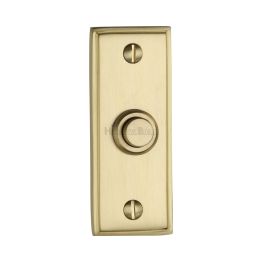 Heritage Brass Bell Push 3" x 1" Satin Brass finish