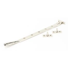 Polished Nickel 12" Hammered Newbury Stay