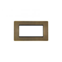 Eurolite Concealed 3mm 4 gang Module Frame Antique Brass