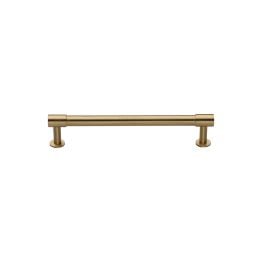 Heritage Brass Cabinet Pull Phoenix Design with 16mm Rose 96mm CTC Satin Brass finish