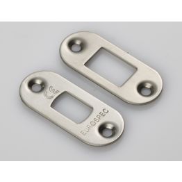 Forend Strike & Fixing Pack To Suit Heavy Duty Tubular Deadbolt Radius - Satin Brass