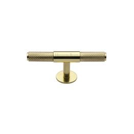 Heritage Brass Cabinet Knob Knurled Fountain Design 60mm Polished Brass finish