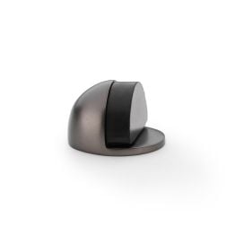 Alexander & Wilks - Shield Floor Mounted Door Stop - Dark Bronze