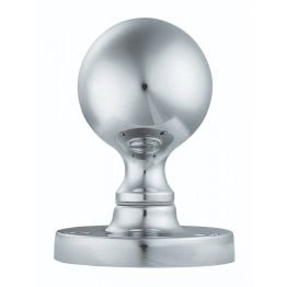 Victorian Ball Mortice Knob - Polished Chrome