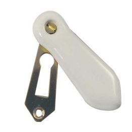 Jedo Porcelain Covered Escutcheon White - By Frelan Hardware - JC12