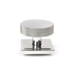 Polished Marine SS (316) Brompton Centre Door Knob (Square)