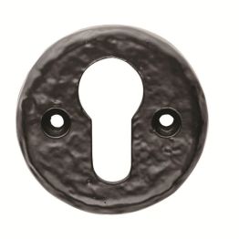 Euro Escutcheon - Black Antique