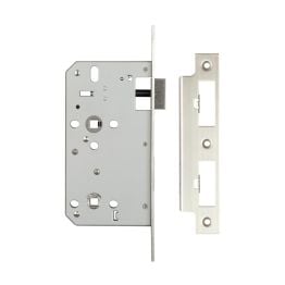Jedo 72mm Din Bathroom Locks 60mm backset Satin Stainless Steel - By Frelan Hardware - JL-DB60SSS