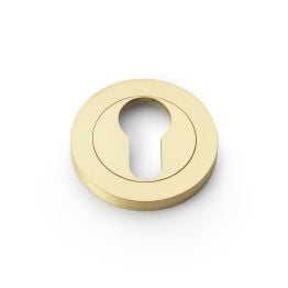 Alexander & Wilks - Concealed Fix Escutcheon Euro Profile - Satin Brass