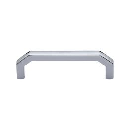 Heritage Brass Cabinet Pull Hex Angular Design 101mm CTC Polished Chrome Finish