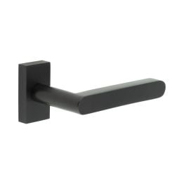 CR-101 Black Multi Point Rectangular Rose Door Handle - By Frelan Hardware - CR-101D4MB