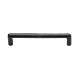 Black Iron Rustic Cabinet Pull Round Design 160mm CTC