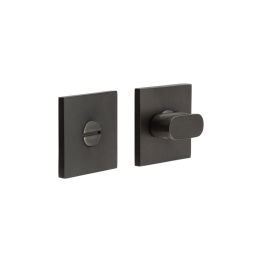 CR-801 Dark Bronze Thumb Turn & Lock Square Rose - By Frelan Hardware - CR-801B7DB