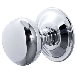 Jedo Mushroom Mortice Door Knobs 62mm Diameter 62mm Polished Chrome - By Frelan Hardware - JV46PC