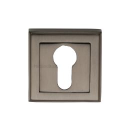 Heritage Brass Euro Profile Cylinder Escutcheon Matt Bronze finish