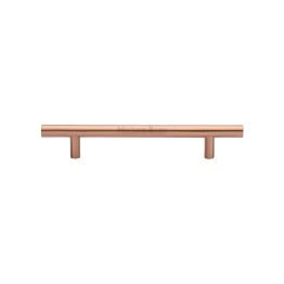 Heritage Brass Cabinet Pull Bar Design 128mm CTC Satin Rose Gold Finish