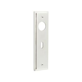 Burlington II Lever Plate Choices Lock Polished Nickel - By Frelan Hardware - BUR451PN