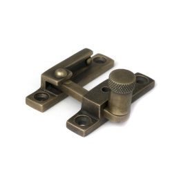 Burnished Brass Brompton Quadrant Fastener - Narrow