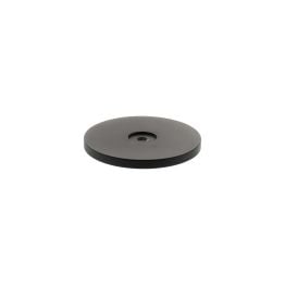 Millhouse Brass Round Cabinet Handle Backplate - Matt Black