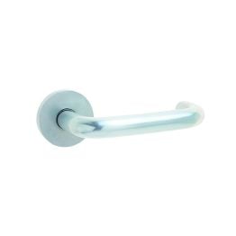 19mm Round Bar Handle on Rose Satin Anodised Aluminium - By Frelan Hardware - J4645B