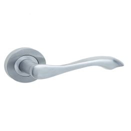 Gamma Door Handles Satin Chrome - By Frelan Hardware - JV509SC