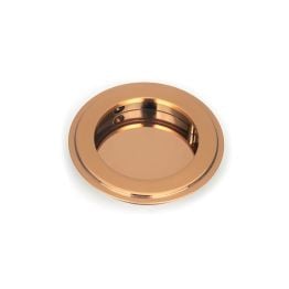 Polished Bronze 75mm Art Deco Round Pull