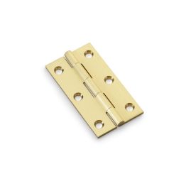 Alexander & Wilks - Heavy Pattern Solid Brass Cabinet Butt Hinge - Satin Brass - 3"