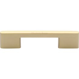 Heritage Brass Cabinet Pull Victorian Design 96mm CTC Satin Brass finish