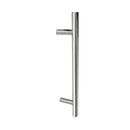 Stainless Steel 19mm Guardsman Pull Handles B/T Fixing 400x19x300mm Satin Stainless Steel - By Frelan Hardware - JSS219B