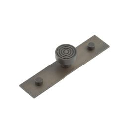 Murray Cupboard Knobs 30mm Plain Backplate Dark Bronze - By Frelan Hardware - HOX-1130DB-5090DB