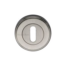 Heritage Brass Key Escutcheon Satin Nickel finish