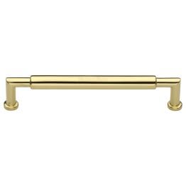 Heritage Brass Cabinet Pull Bauhaus Round Design 254mm CTC Polished Brass Finish