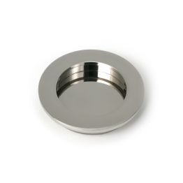Polished Marine SS (316) 75mm Plain Round Pull