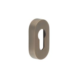 CRES Oval Antique Brass Euro Escutcheon - By Frelan Hardware - CRES403AB