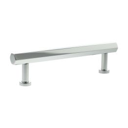 Millhouse Brass Pennington Hexagonal T-Bar Cabinet Pull Handle 128mm - Polished Chrome