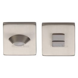 Heritage Brass Square Thumbturn & Emergency Release Satin Nickel finish