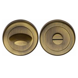 Heritage Brass Thumbturn & Emergency Release for Bathroom & Bedroom Doors Antique Brass finish