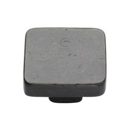 Rustic Dark Bronze Cabinet Knob Square Design 38mm