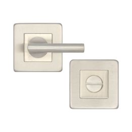JSS356 Satin Stainless Steel Square Easy Turn & Release - By Frelan Hardware - JSS356